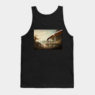 Arcadian, pastoral landscape with tanker truck. Tank Top